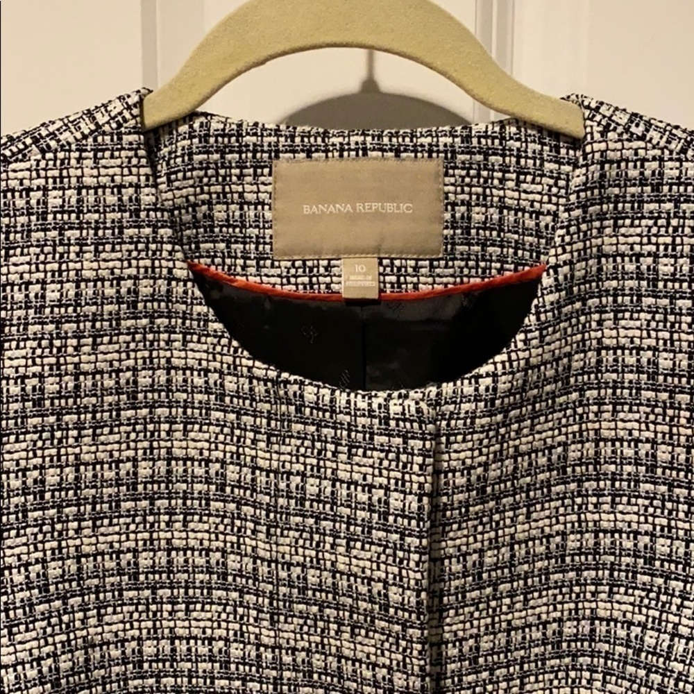 Banana Republic Tweed Blazer Jacket EUC - Picture 4 of 11